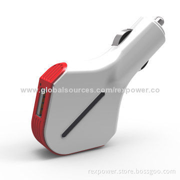 Hot-sale Colorful Dual-USB Car Charger with 5V/2,100mA